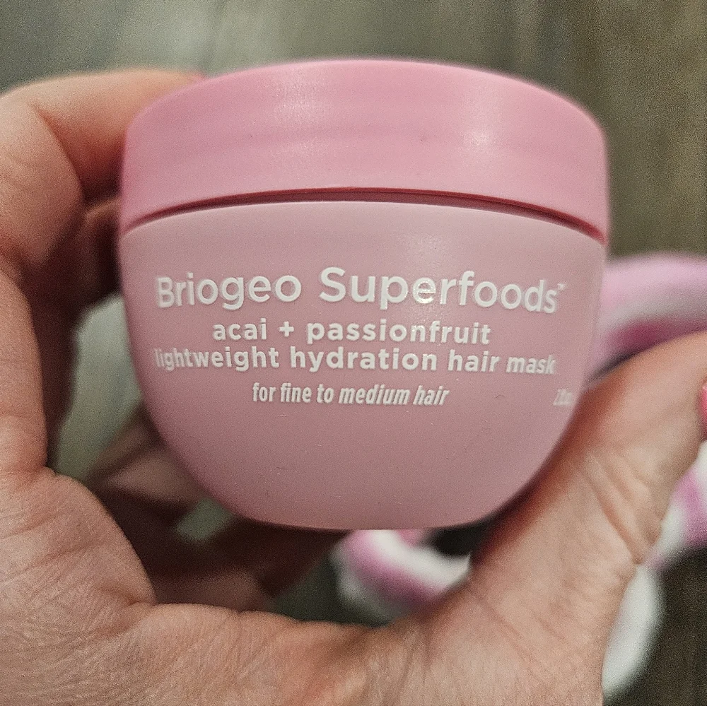 NIB Briogeo Superfoods Hydration Hair Mask + Spa Headband | Set